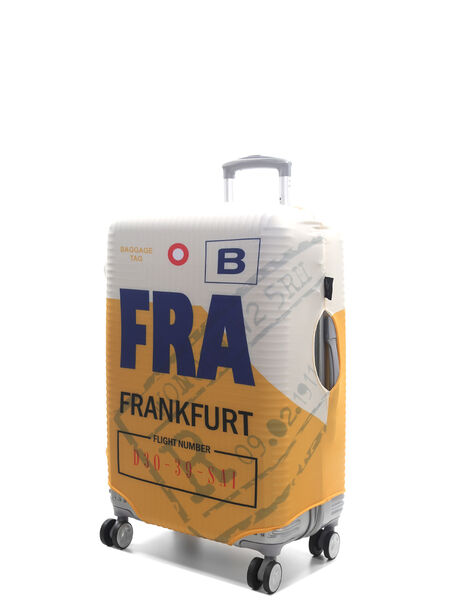 Housse de valise To Frankfurt FRA - M Beige Jaune FRA