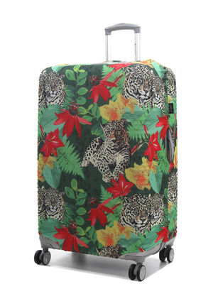 Housse de valise Airtex Fantaisie L�opard - L Vert L�opard