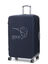 Housse de valise extensible L Bleu Bleu