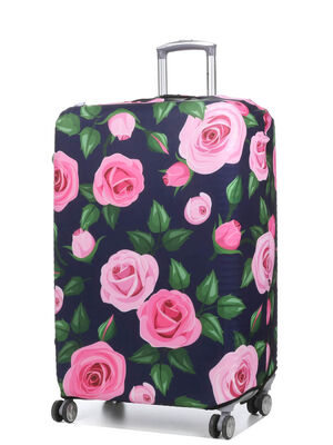 Housse de valise Periea Purple with Pink Roses L Violet
