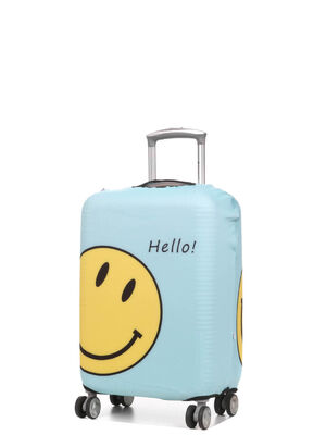 Housse de valise Periea Smiley Face S Bleu Drag�e