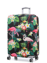 Housse de valise Periea Tropical Flamingo L Noir