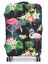 Housse de valise extensible Tropical Flamingo M Noir