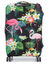 Housse de valise extensible Tropical Flamingo M Noir