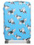 Housse de valise extensible Blue with Dogs L Bleu