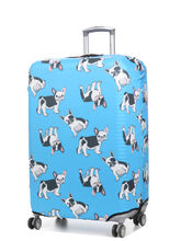 Housse de valise Periea Blue with Dogs L Bleu