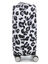 Housse de valise extensible Silver Leopard S Blanc