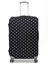 Housse de valise extensible Black with White Dots L Noir