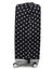 Housse de valise extensible Black with White Dots L Noir