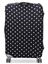 Housse de valise extensible Black with White Dots L Noir