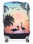 Housse de valise extensible Sunset Flamingos L Orange