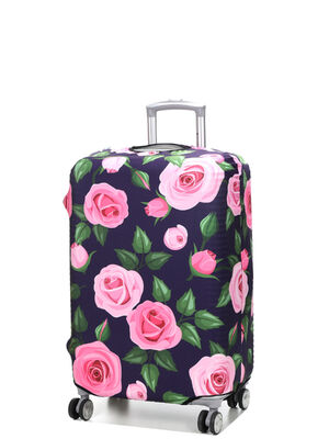 Housse de valise Periea Purple with Pink Roses M Violet