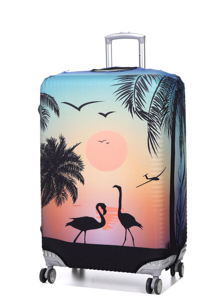 Housse de valise extensible Sunset Flamingos L