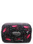 Housse de valise extensible Black with Pink Flamingos XL Noir