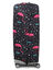 Housse de valise extensible Black with Pink Flamingos XL Noir