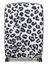 Housse de valise extensible Silver Leopard XL Blanc