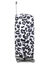 Housse de valise extensible Silver Leopard XL Blanc