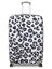 Housse de valise extensible Silver Leopard XL Blanc