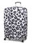 Housse de valise extensible Silver Leopard XL Blanc
