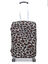 Housse de valise extensible Gold Leopard M Marron
