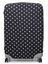 Housse de valise extensible Black with White Dots XL Noir