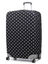 Housse de valise extensible Black with White Dots XL Noir