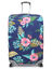 Housse de valise extensible Dark Blue with Flowers XL Marine