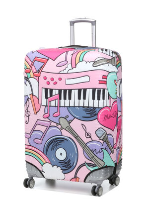 Housse de valise Periea Retro L Rose