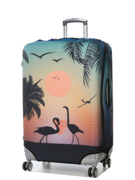 Housse de valise extensible Sunset Flamingos L