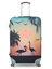 Housse de valise extensible Sunset Flamingos L Orange