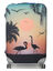 Housse de valise extensible Sunset Flamingos L Orange