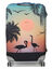Housse de valise extensible Sunset Flamingos L Orange