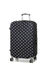 Housse de valise extensible Black with White Dots M Noir