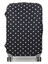 Housse de valise extensible Black with White Dots M Noir