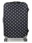Housse de valise extensible Black with White Dots M Noir