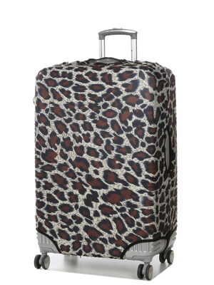 Housse de valise Periea Gold Leopard L Marron