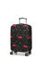 Housse de valise extensible Black with Pink Flamingos S Noir