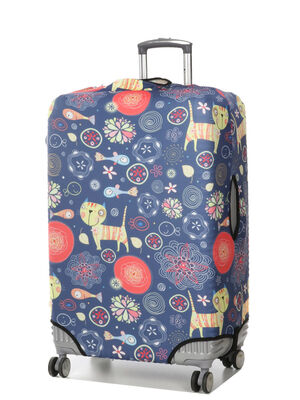 Housse de valise Periea Purple Cats L Indigo