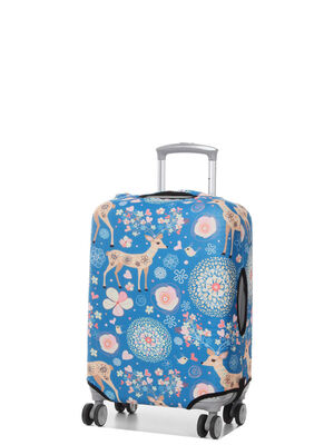 Housse de valise Periea Blue Animals S Bleu