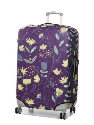 Housse de valise Periea Purple with Yellow Birds L Violet