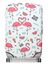 Housse de valise extensible White with Summer Flamingos L Blanc Blanc