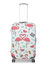Housse de valise extensible White with Summer Flamingos M Blanc Blanc