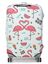 Housse de valise extensible White with Summer Flamingos M Blanc Blanc