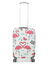 Housse de valise extensible White with Summer Flamingos S Blanc Blanc