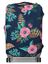 Housse de valise extensible Dark Blue with Flowers M Marine Marine