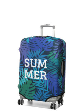 Housse de valise extensible Green and Blue Palm Leaves M