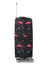 Housse de valise extensible Black with Pink Flamingos L Noir