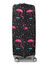 Housse de valise extensible Black with Pink Flamingos L Noir