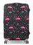 Housse de valise extensible Black with Pink Flamingos L Noir