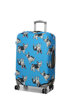 Housse de valise extensible Blue with Dogs M Bleu